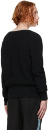 Boramy Viguier Black Cotton Sailor Sweater