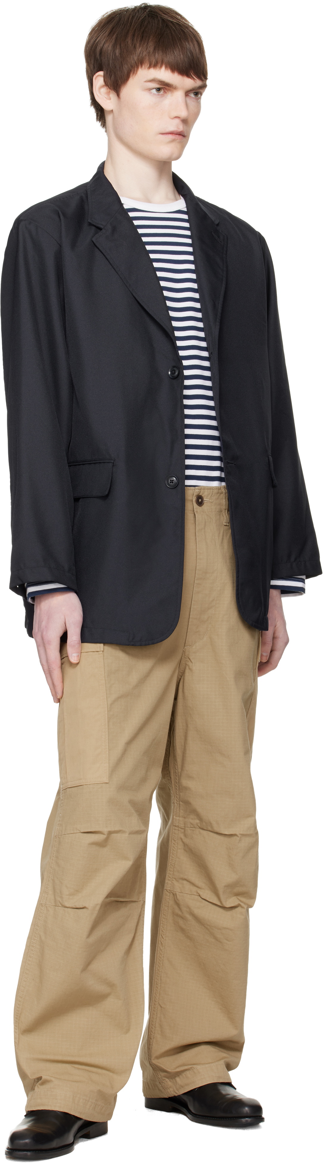 nanamica Beige Ripstop Cargo Pants