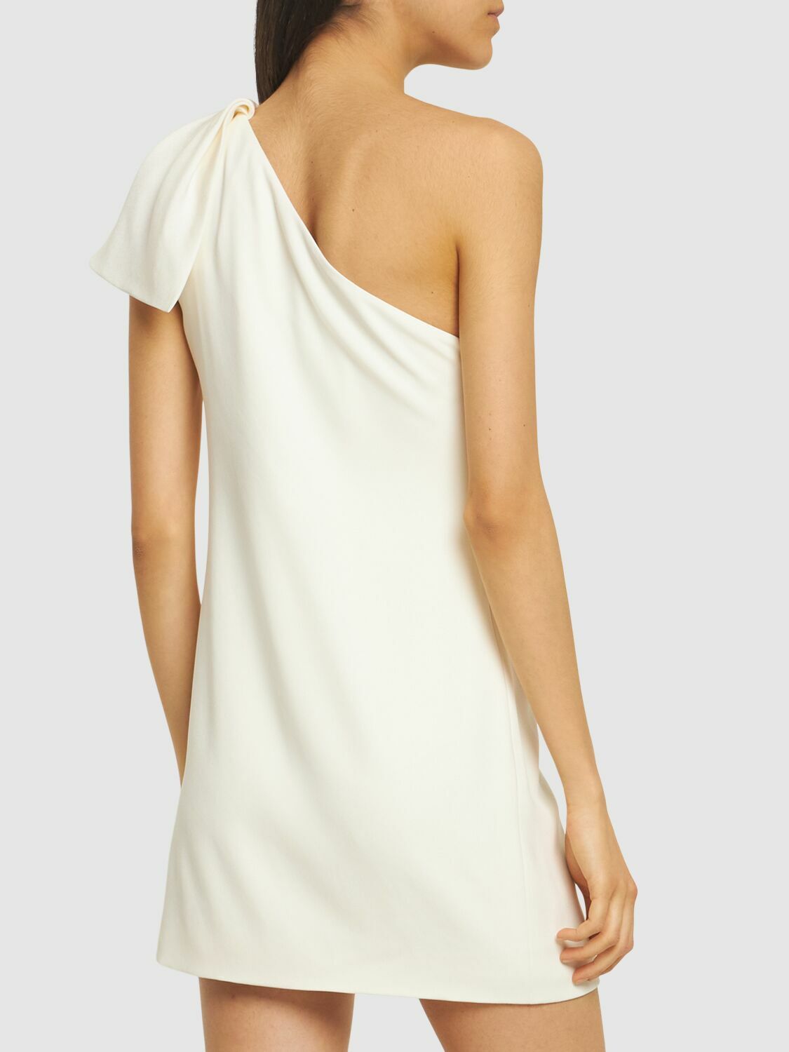 strapless open back dress One Shoulder Waist Detail Designer Dress | Roland Mouret main image 1