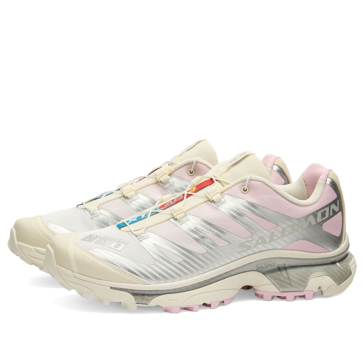 Salomon XT-4 OG Sneaker in Vanilla Ice/Silver/Fairy Tale