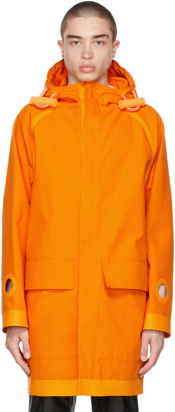 Photo: Burberry Orange Cut-Out Detail Coat