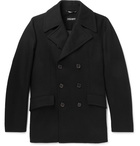 Dolce & Gabbana - Stretch Virgin Wool-Blend Peacoat - Black