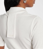 Courrèges Cotton piqué polo dress