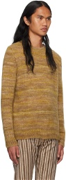 CMMN SWDN Yellow Dropped Shoulder Sweater
