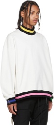 mastermind WORLD White Striped Sweatshirt