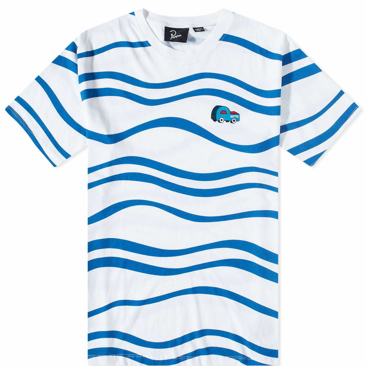 By Parra Men's Stupid Car Logo T-Shirt in White By Parra