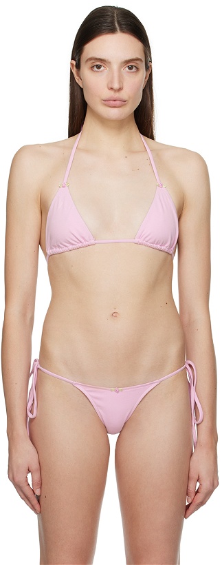 Photo: Frankies Bikinis Pink Nick Bikini Top