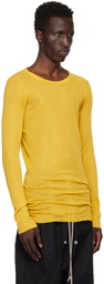 Rick Owens Yellow Porterville Rib Long Sleeve T-Shirt