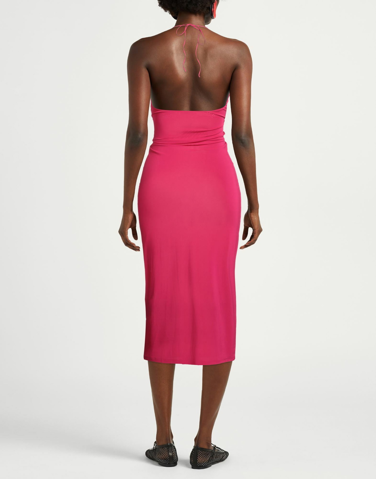 Mc2 Saint Barth Womens Midi dress in Magenta