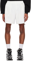 We11done White Basic String Shorts