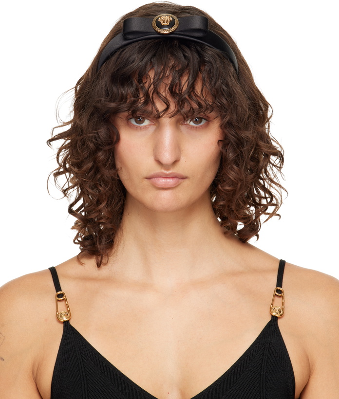 Photo: Versace Black Gianni Ribbon Headband