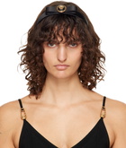 Versace Black Gianni Ribbon Headband