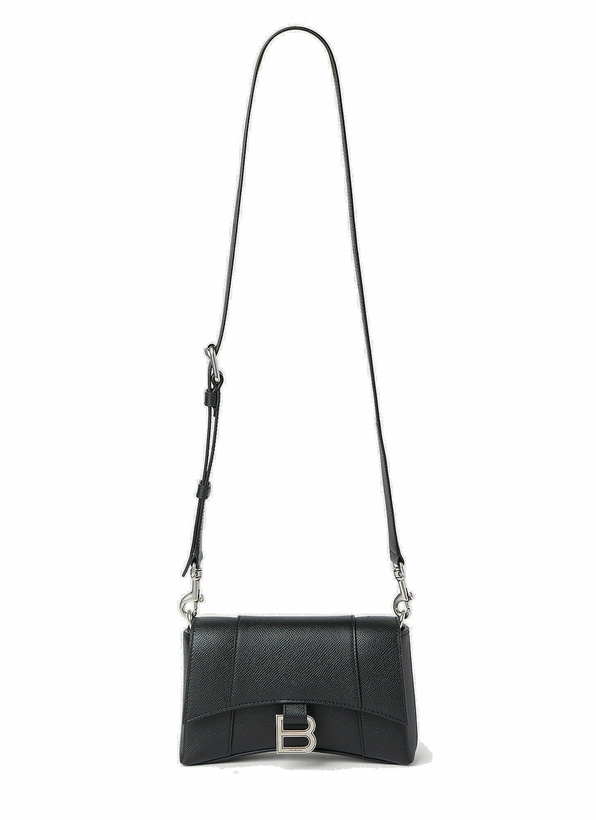 Photo: Balenciaga - Hourglass Crossbody Bag in Black