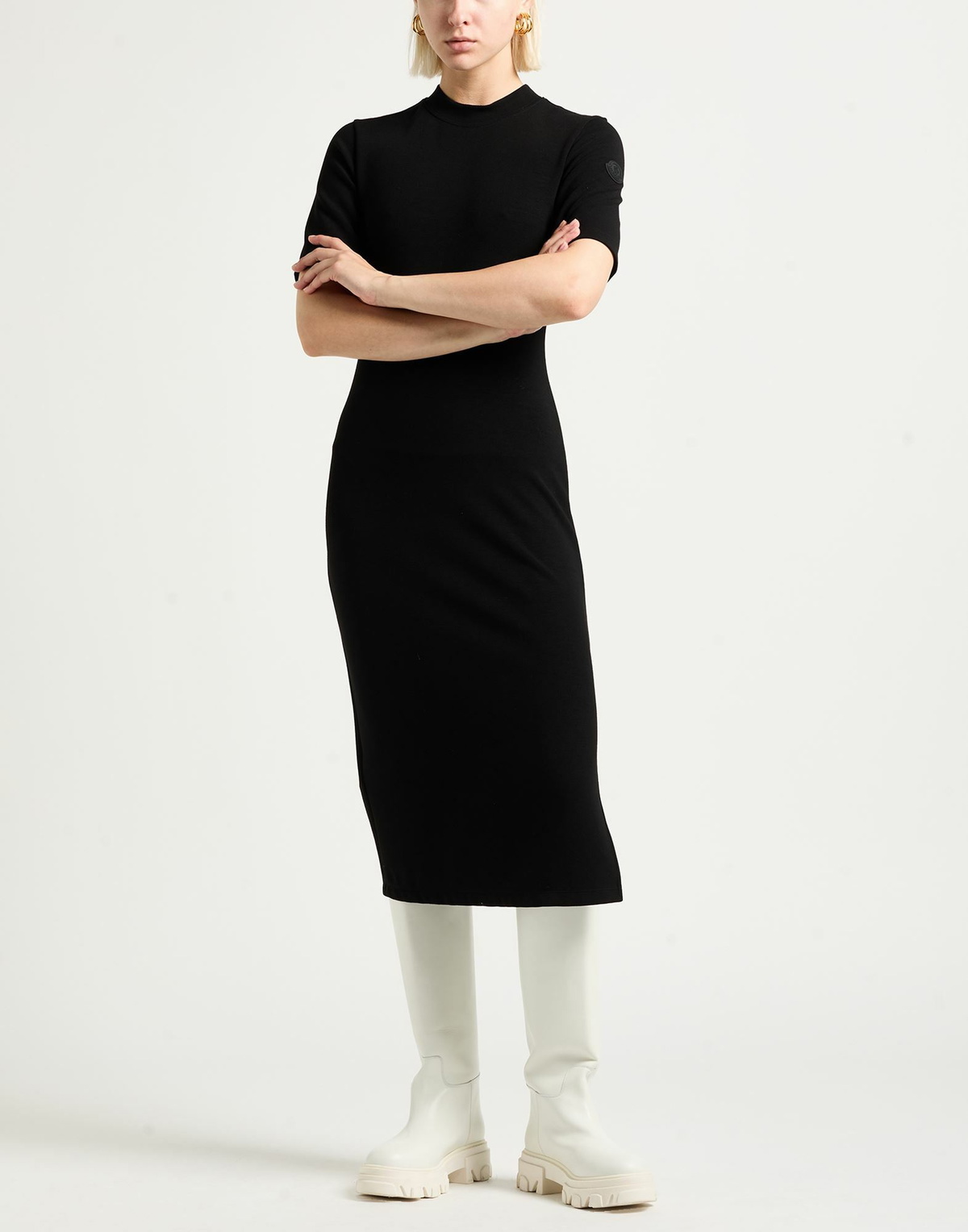 Moncler Womens Midi dress in Black