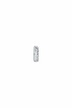 Diesel Stainless Steel Hoop Earring - Earrings - Unisex - Silver