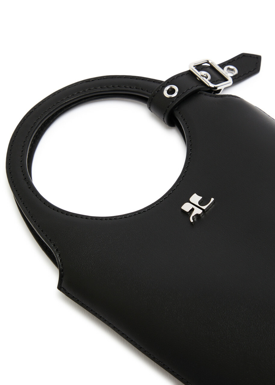 Courrèges Slim Holy Leather Bucket bag - Black - One Size