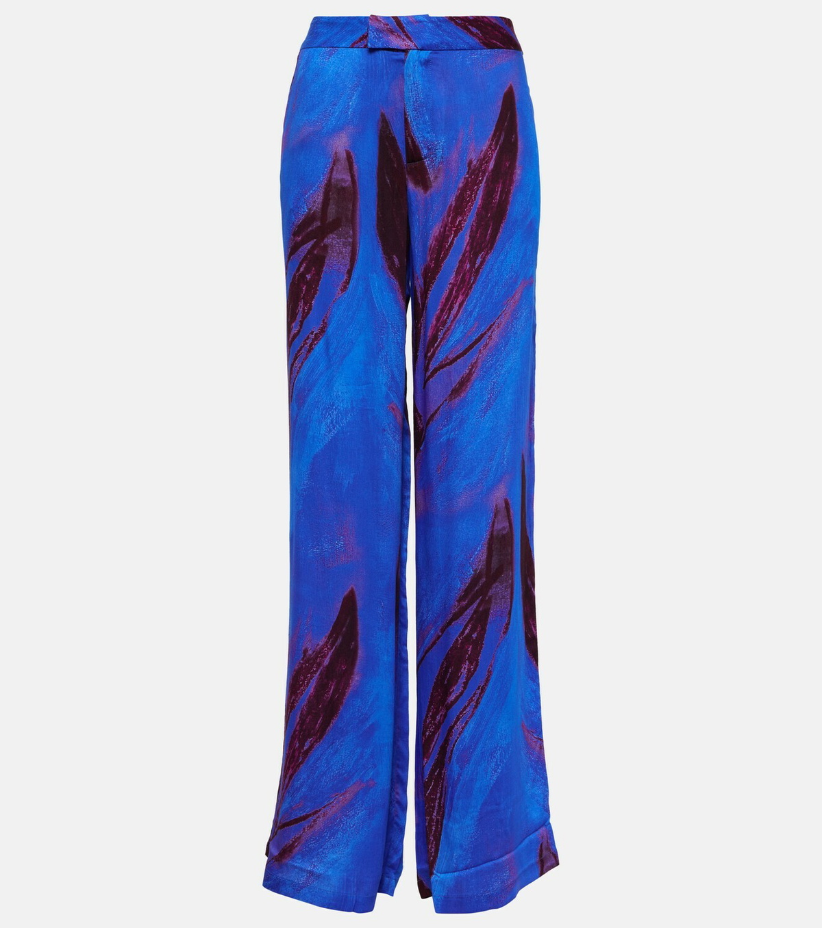 Louisa Ballou Printed wide-leg pants