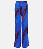 Louisa Ballou Printed wide-leg pants
