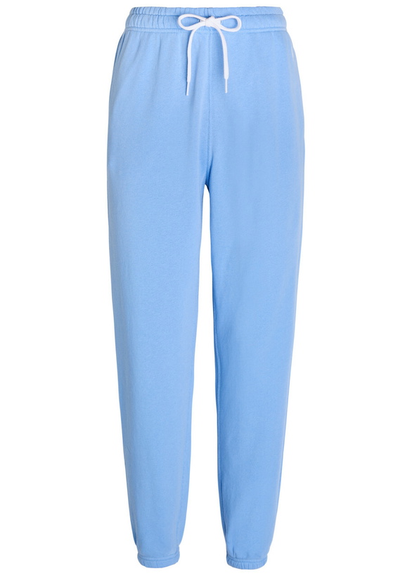 Photo: Polo Ralph Lauren Logo-embroidered Cotton-blend Sweatpants Light Blue