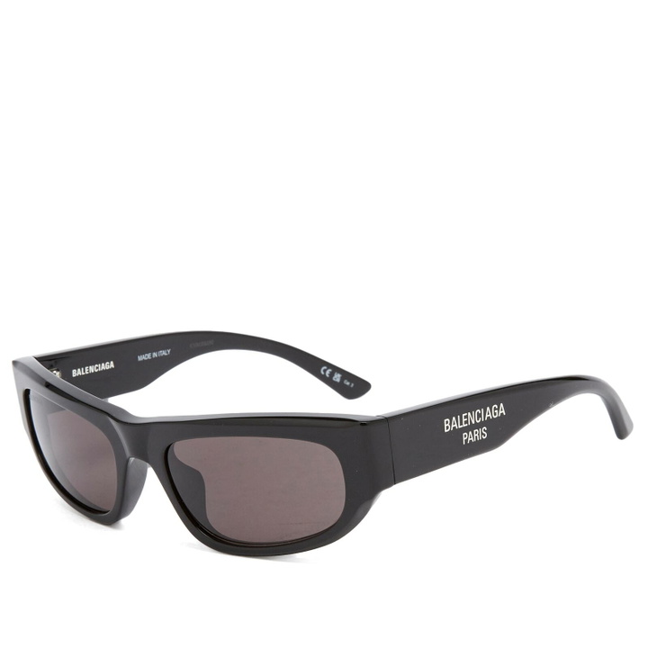 Photo: Balenciaga BB0388S Sunglasses in Black/Grey 