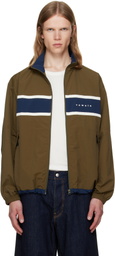vowels Green Paneled Nylon Jacket
