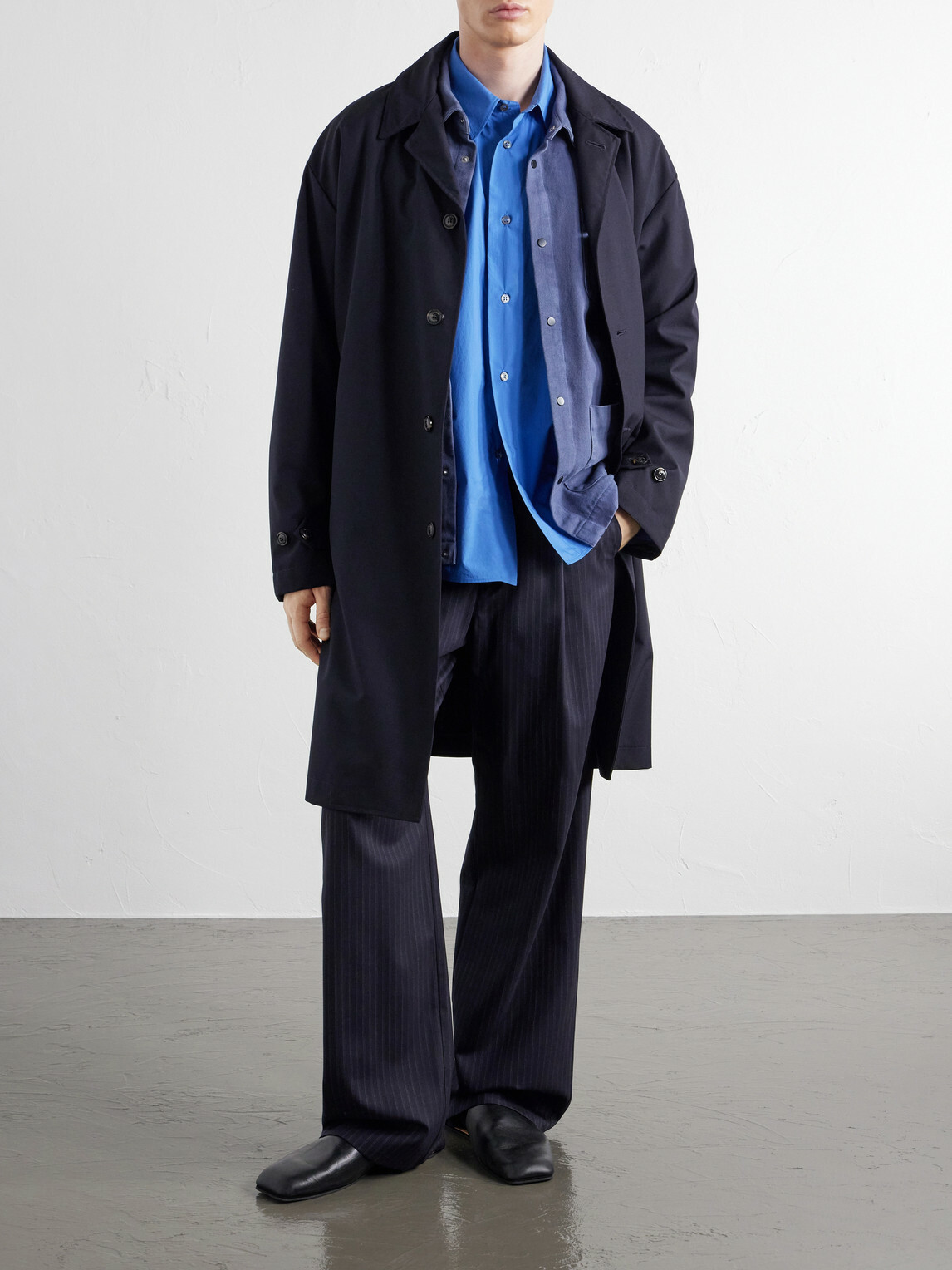 Studio Nicholson - Cotton-Poplin Shirt - Blue