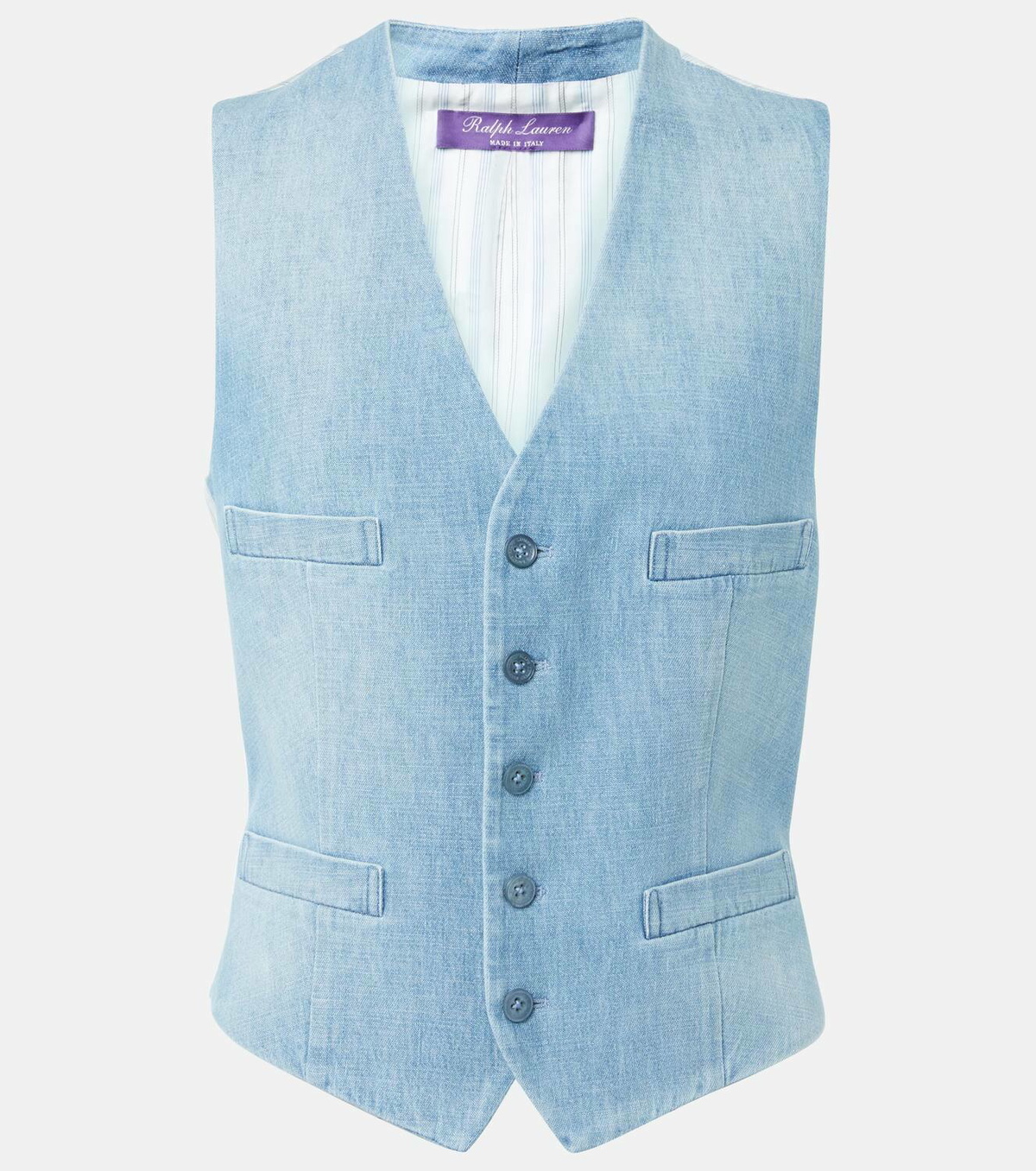Ralph Lauren Collection Distressed denim vest