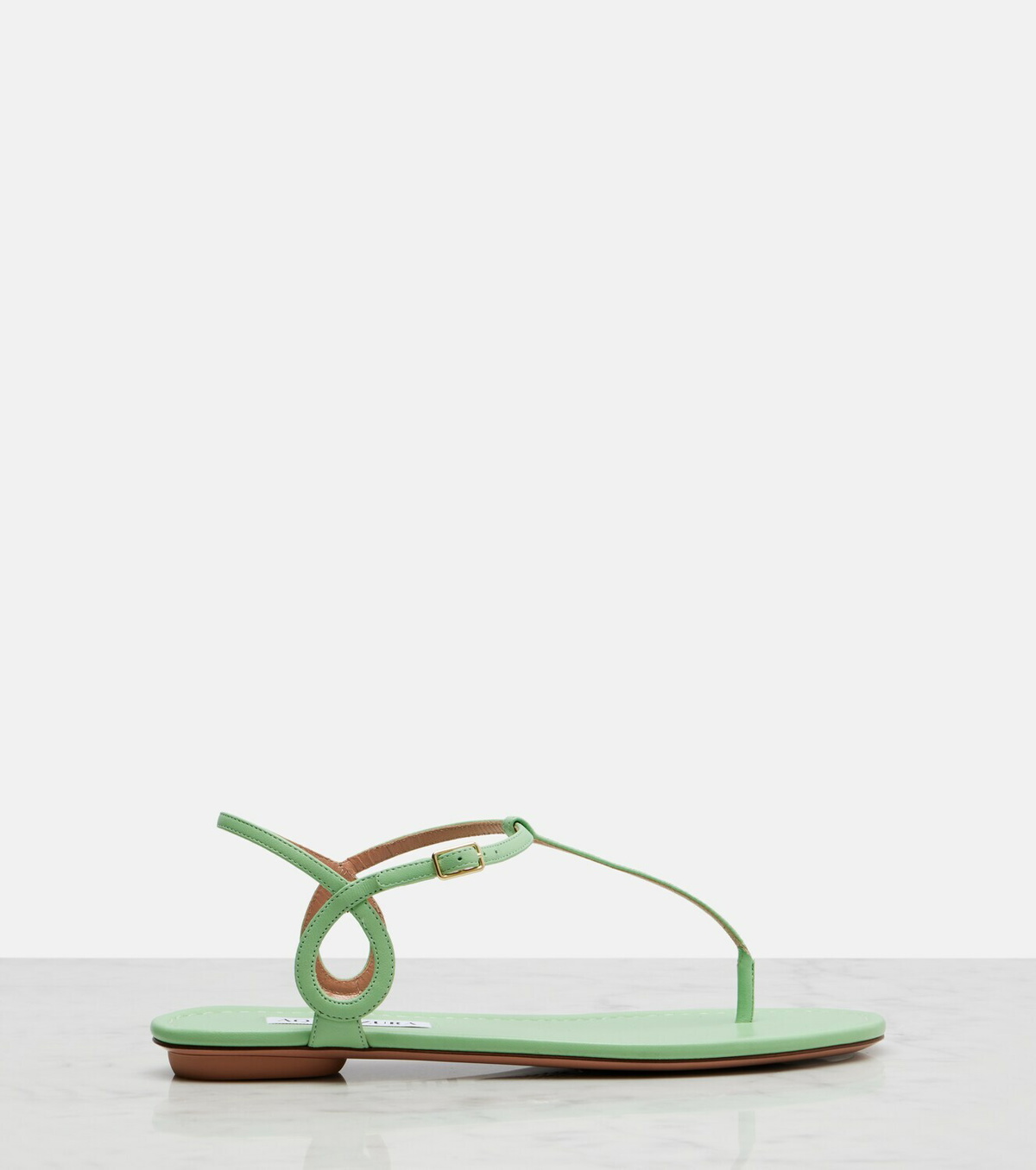 Aquazzura Almost Bare leather thong sandals