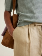 Lardini - Straight-Leg Pleated Twill Shorts - Neutrals