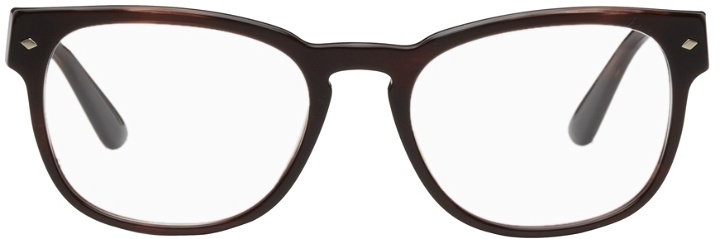 Photo: Giorgio Armani Brown Oval Glasses