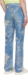 TAAKK Blue Bleach Jeans
