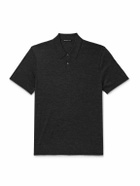 James Perse - Cashmere Polo Shirt - Black