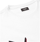 Fendi - Slim-Fit Appliquéd Cotton-Jersey T-Shirt - White