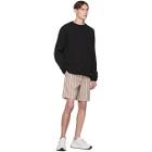 Jil Sanderand Beige Stripe Wool Shorts
