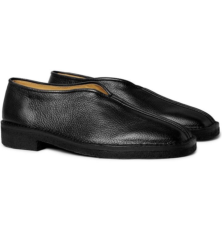 Photo: Lemaire - Full-Grain Leather Loafers - Black