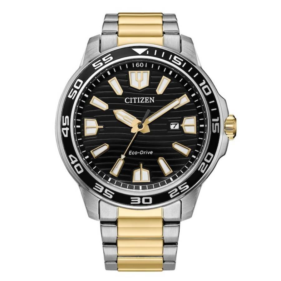 Citizen Eco-Drive Black Dial Mens Watch AW1706-52E
