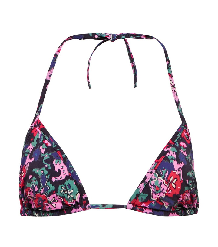 Photo: Marant Etoile Shayla floral triangle bikini top