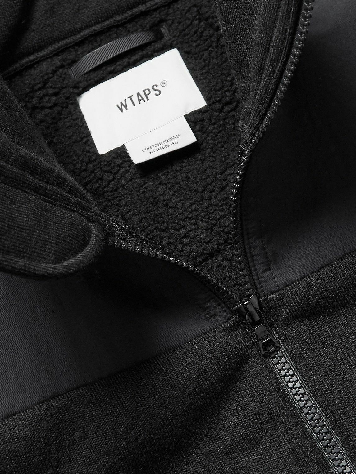 WTAPS - Mercer Panelled Fleece and Ripstop Jacket - Black WTAPS