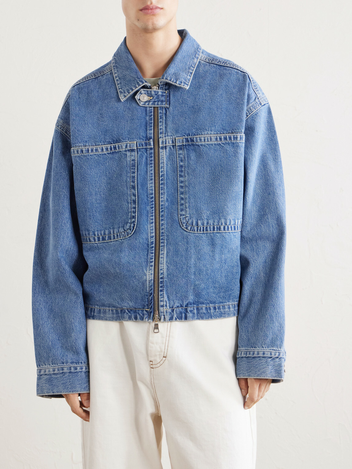 AGOLDE - Croydon Panelled Denim Jacket - Blue