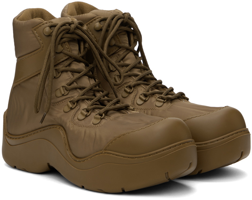 Bottega Veneta Brown Puddle Bomber Boots Bottega Veneta