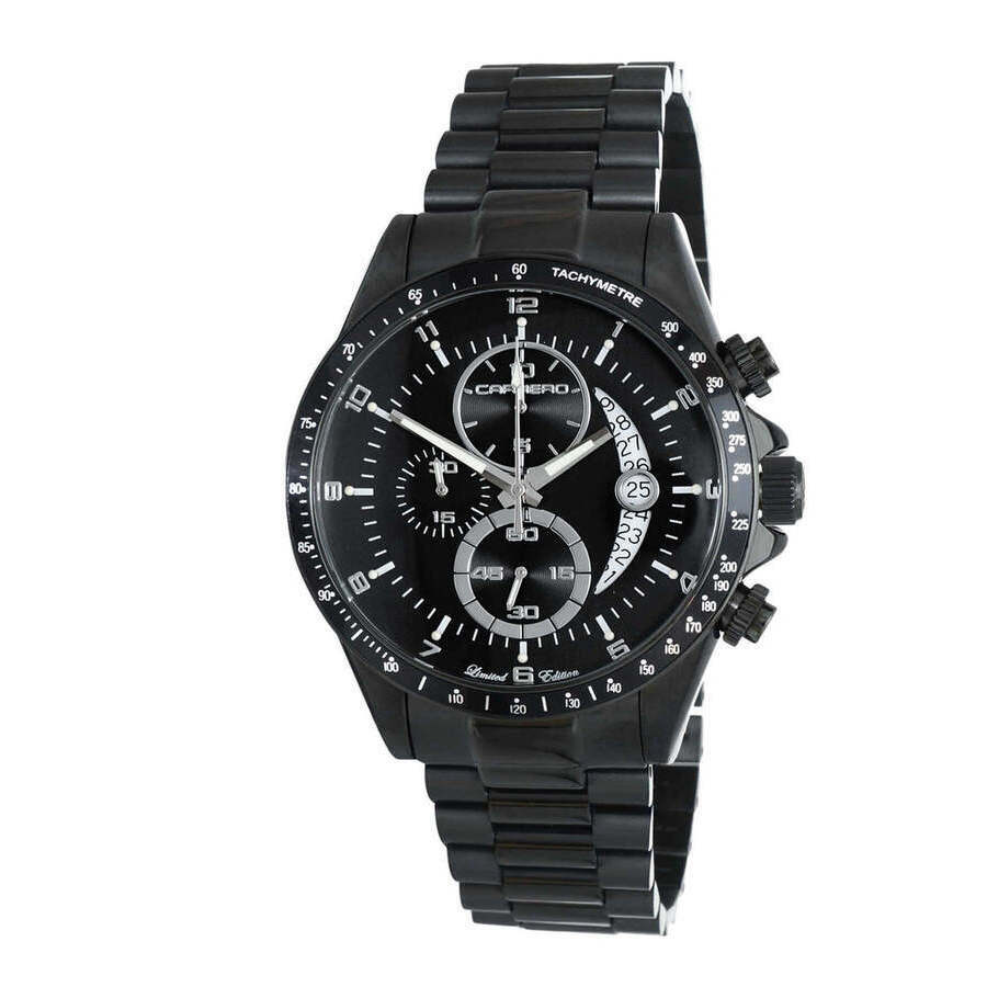 Torino Carrero Winner Circle Chronograph Quartz Black Dial Mens Watch JC1BKBK101BK
