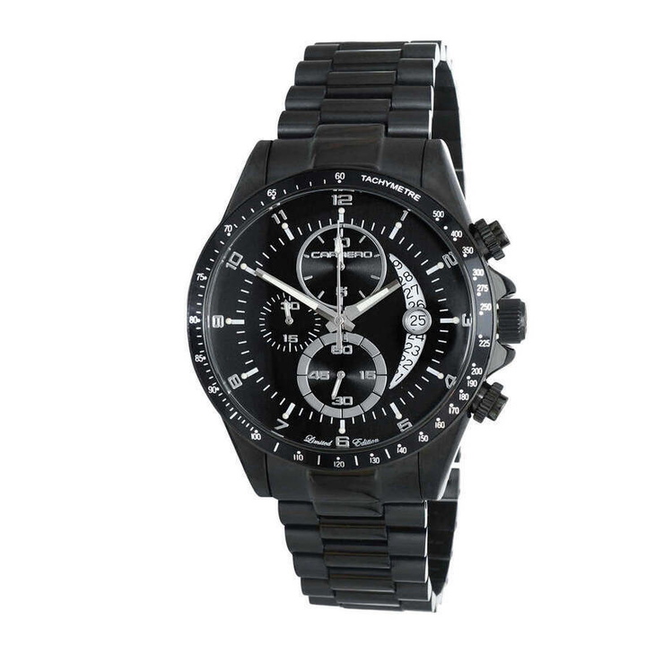 Photo: Torino Carrero Winner Circle Chronograph Quartz Black Dial Mens Watch JC1BKBK101BK