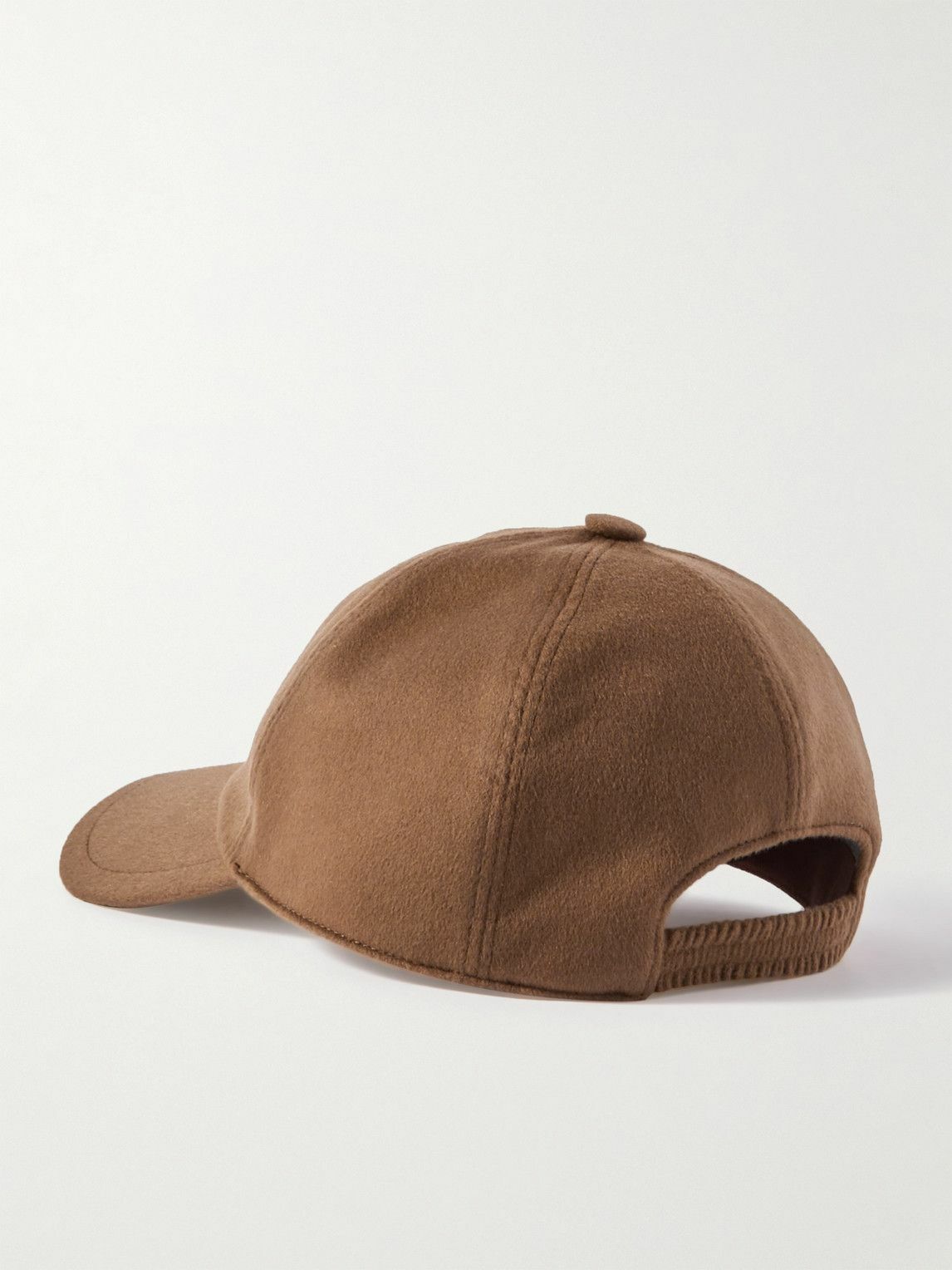 【Sillage】BABY CASHMERE CAP BROWN Loro Piana - Logo-Embroidered Storm System® Baby Cashmere Baseball