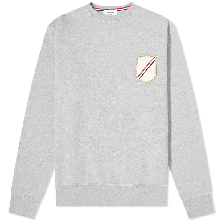 Photo: Thom Browne Embroidered Crest Patch Sweat