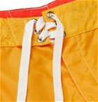 Birdwell - Mid-Length Striped Swim Shorts - Yellow