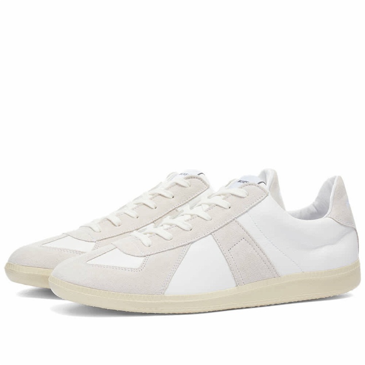 Photo: Novesta German Army Trainer Leather Sneakers in White/Ecru