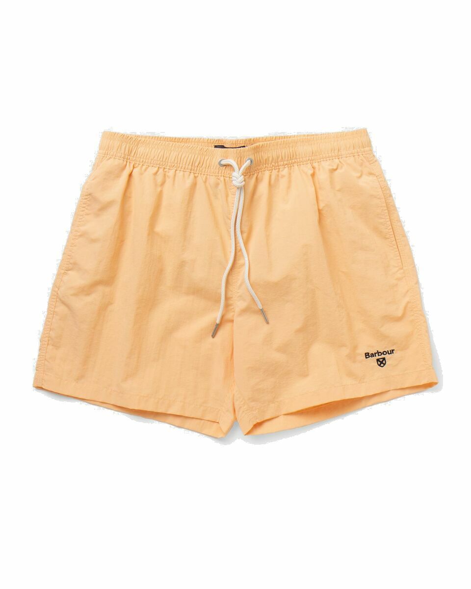 Photo: Barbour Barbour Essential Logo Swim Shorts Orange - Mens - Swimwear