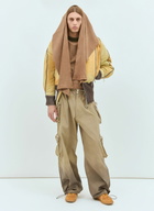 Charlie Constantinou Panelled Waffle Top With Scarf