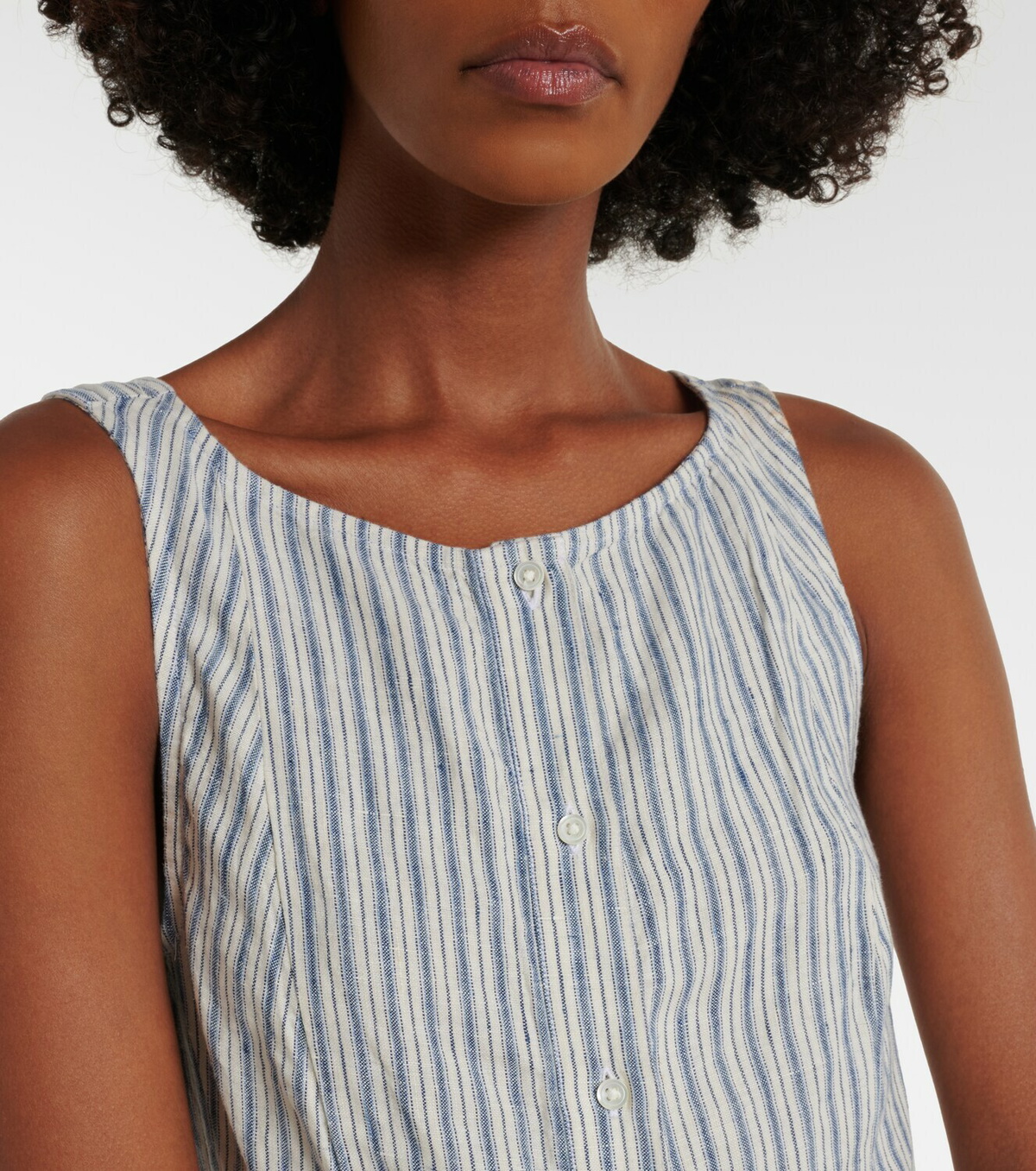 Polo Ralph Lauren Striped linen midi dress