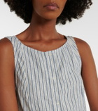 Polo Ralph Lauren Striped linen midi dress